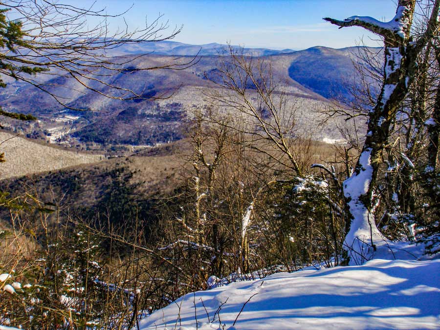 Balsam Mountain view point near summit of Balsam Mountain