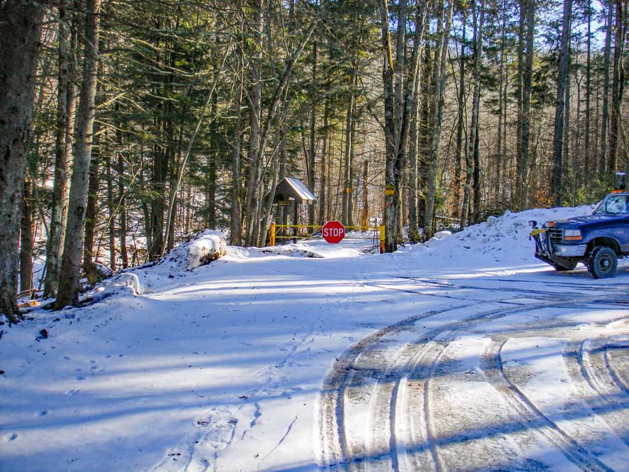 Rider Hollow Parking Area for hike to Balsam Mountain