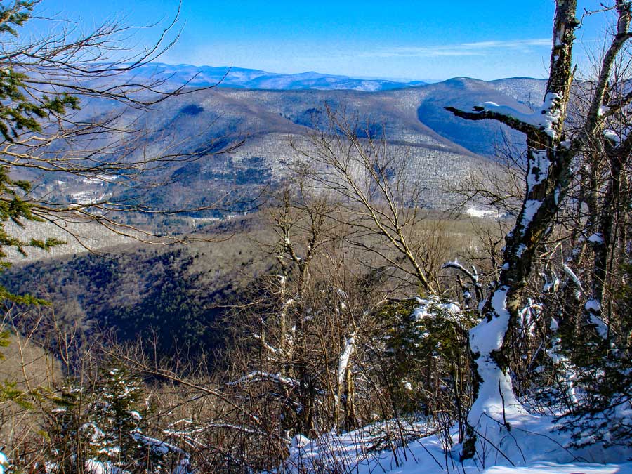 great view point near the summit of Balsam Mountain