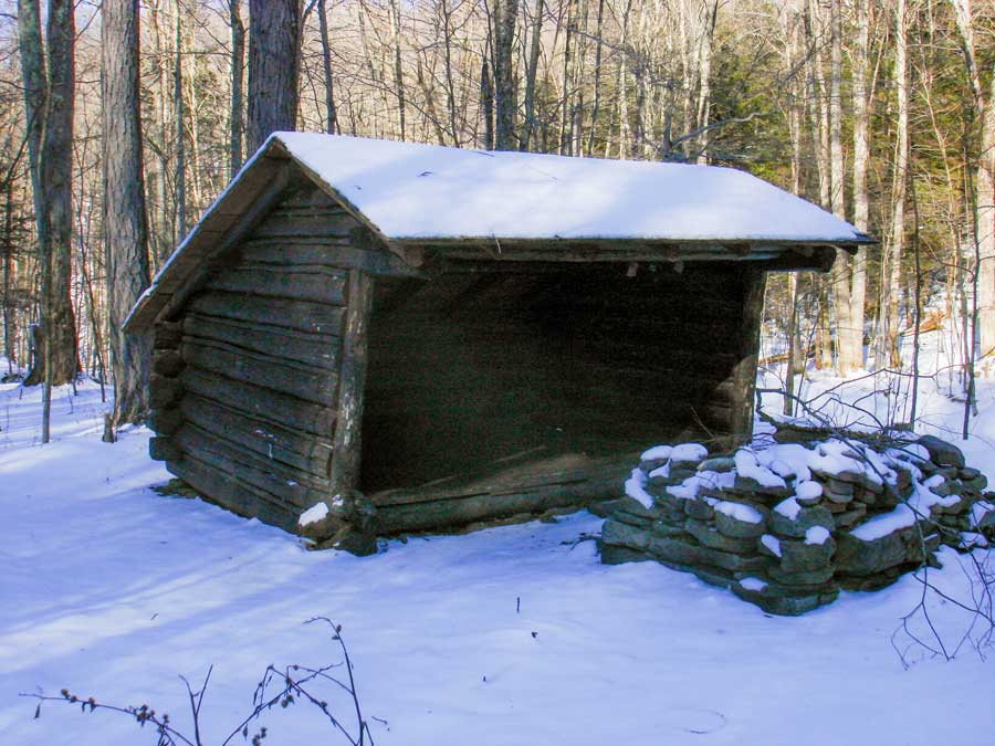 Rider Hollow Lean-to on Balsam Mountain