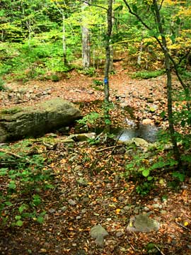 stream crossing to Big Indian Mountain