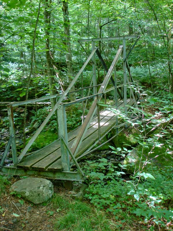 metal bridge on Eagle Mountain hike