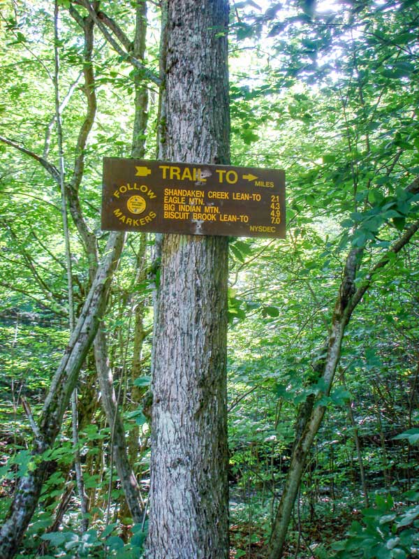 beginning of trail to Eagle Mountain