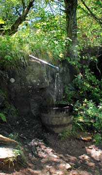water bucket near the summit of Hunter Mountain