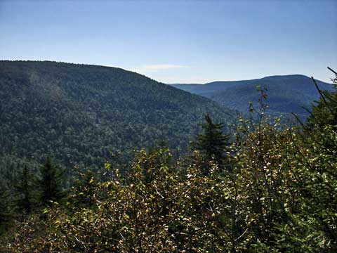 view from Geiger Point on the Hunter Mountain loop