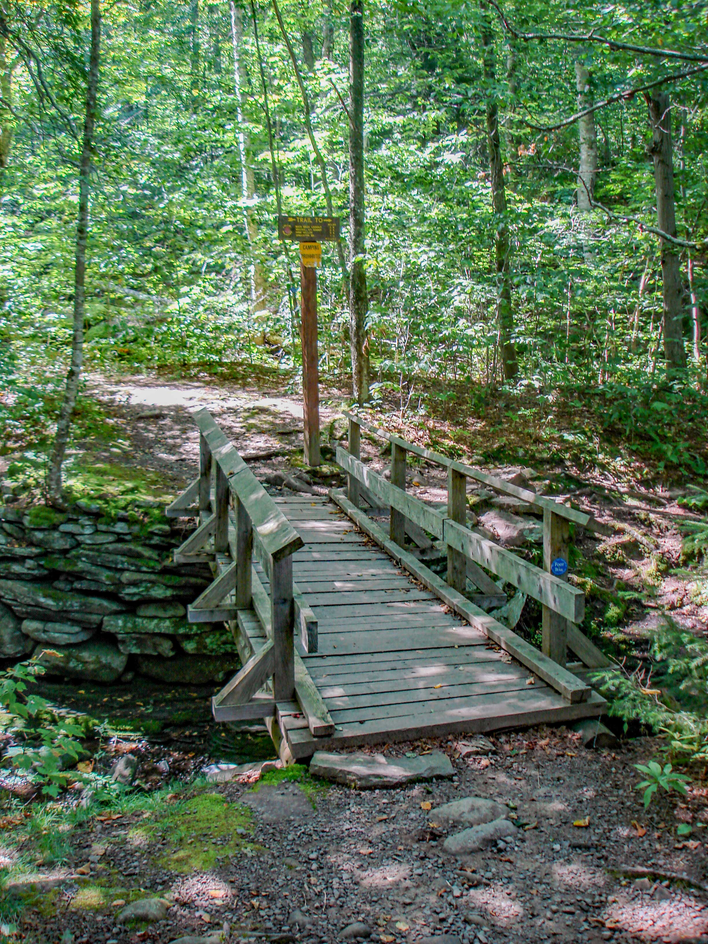 bridge over West Kill Falls