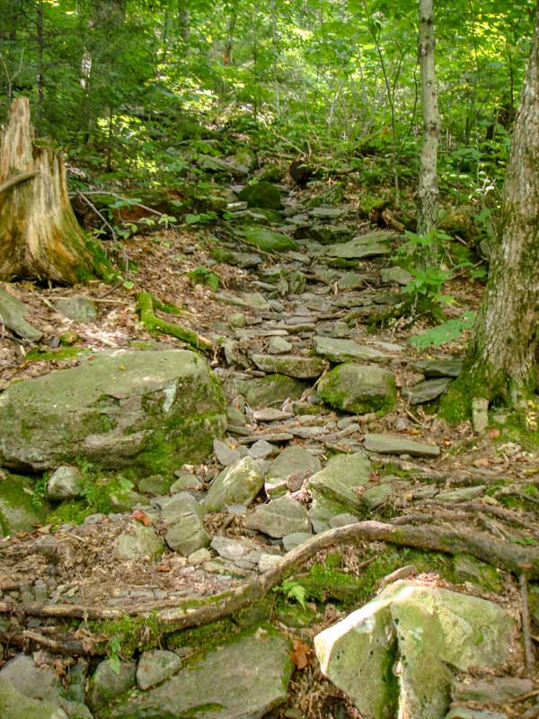 steep section of West Kill Mountain