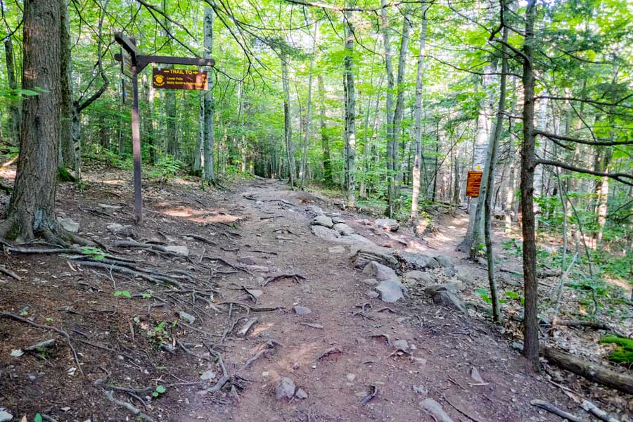 trail junction to the bottom of kaaterskill falls