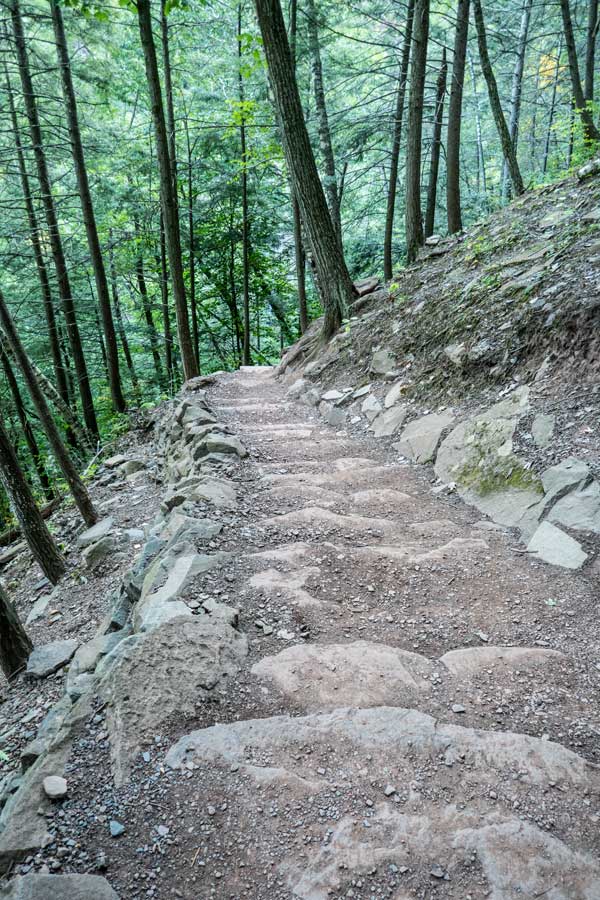 stairs down to the bottom of kaaterskill falls