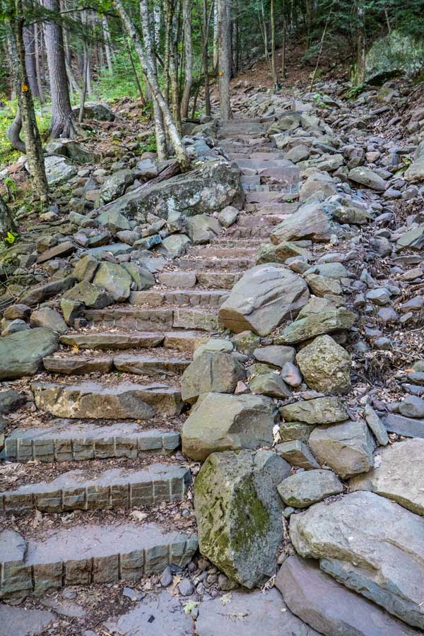 stairs up the side of bastion falls