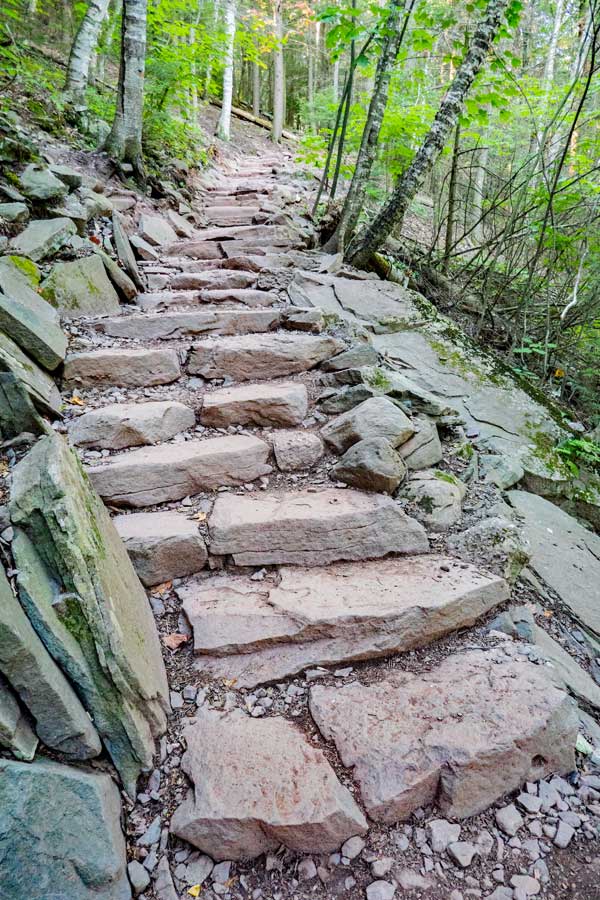 stairs up the side of bastion falls