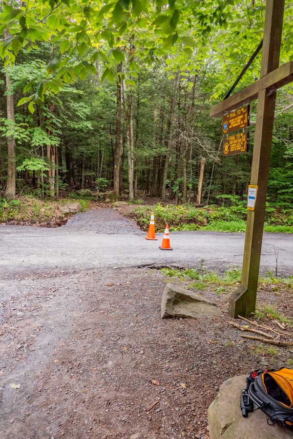 escarpment trail head by scutt road down to lake creek