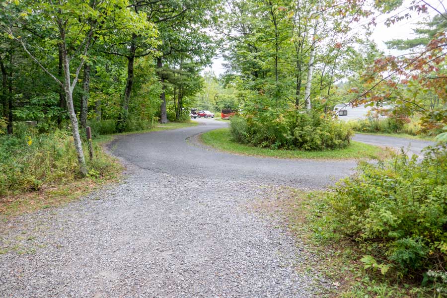 North-South Lake Trail on the northeastern side of the north-south lake campgrounds