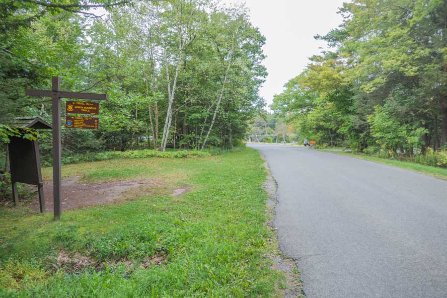 North Lake Road in the north-south lake campgrounds to trail head to the Escarpment Trail
