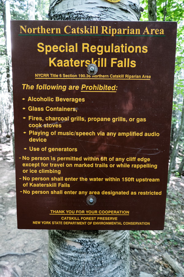 Rules for kaaterskill falls