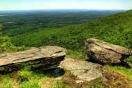 Rip's Ledge or Rip's Rock from Winter Clove Inn in round top, ny