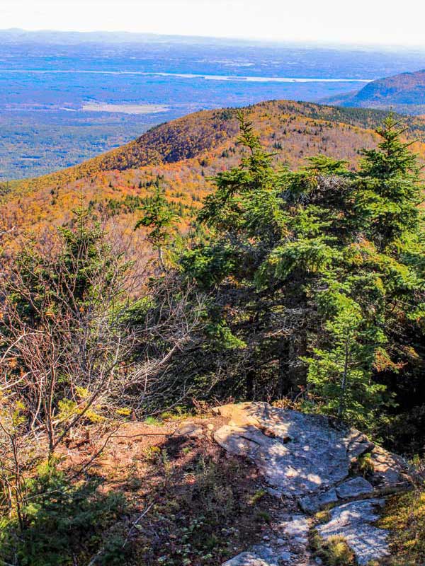 View of Arizona Mountain Ridge Walk from the summit of Blackhead Mountain