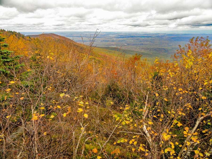 view of Acra Point from the south base of Blackhead Mountain on your way to arizona mountain