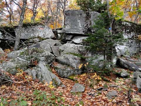 stone tunnel at the base of arizona mountain near dutchers notch