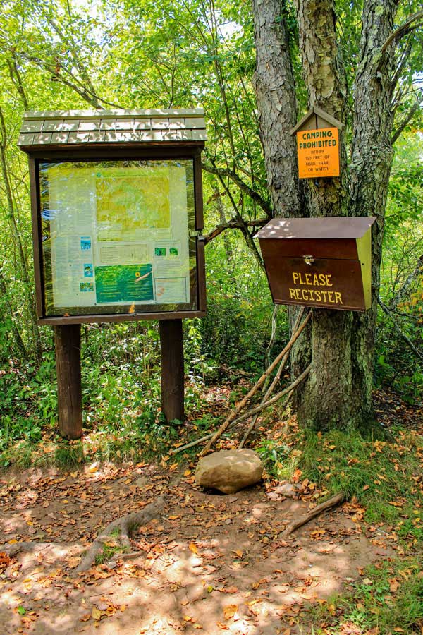 DEC Elm Ridge registration box