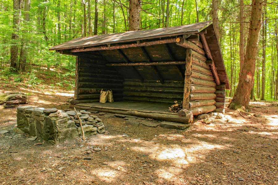 Elm Ridge Lean-to and campsite