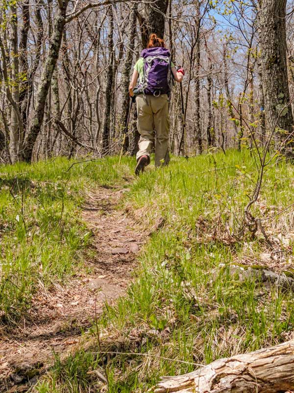 steep climb up the south side of Windham High Peak before the summit
