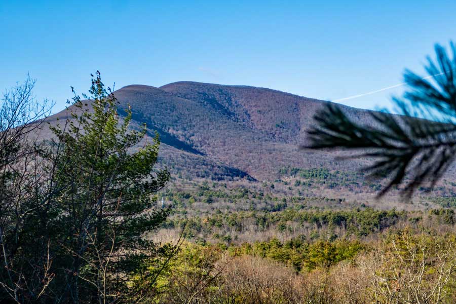 view of Ashokan High Point on the Ashokan Quarry Trail