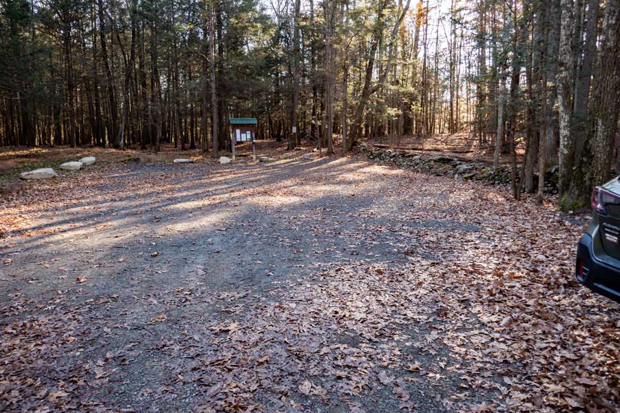The Israel Wittman Parking Area off Old Sawmill Road