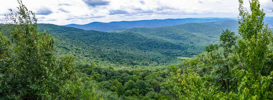 view Point #2 on the Dry Brook Ridge