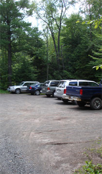 parking area for Sugarloaf Mountain