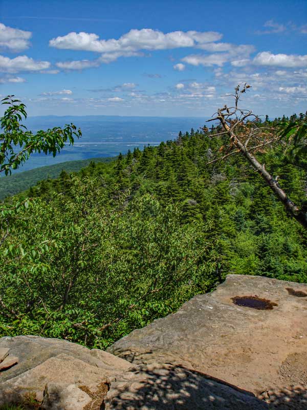 view off the side of Sherman Ledge on Indian Head Mountain