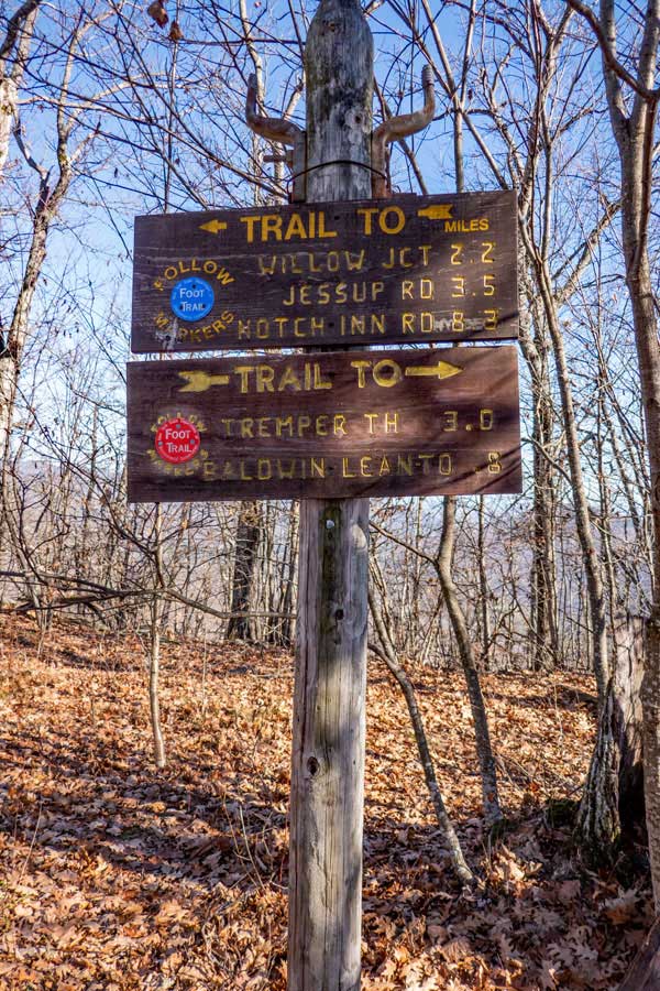 beginning of the Warner Creek Trail on Tremper Mountain