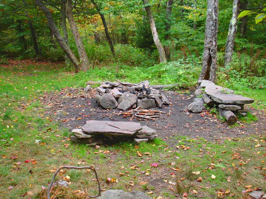 NY DEC campsite on giant ledge 