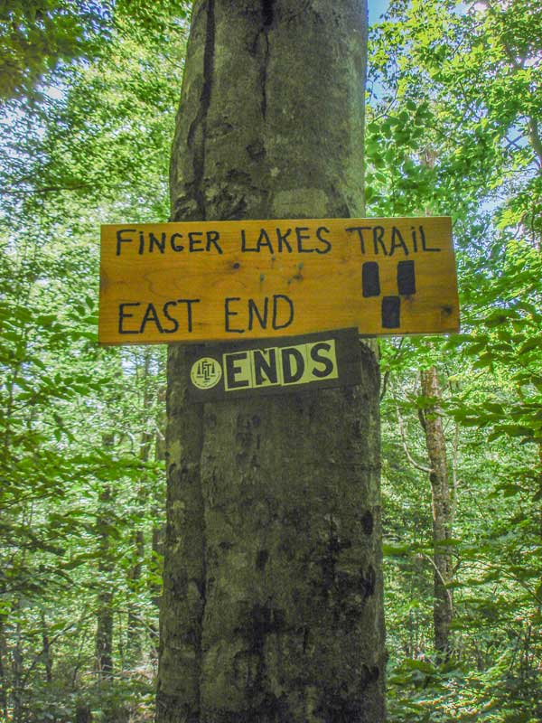 nd of finger lakes trail near the base of table and slide mountain