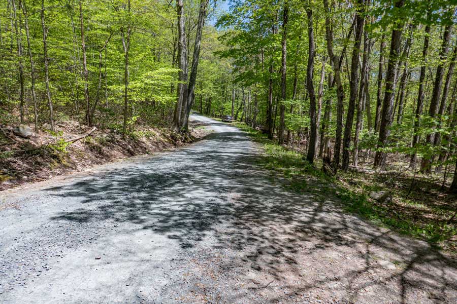 beginning of the Denman Loop Trail trail up Moore Hill Road