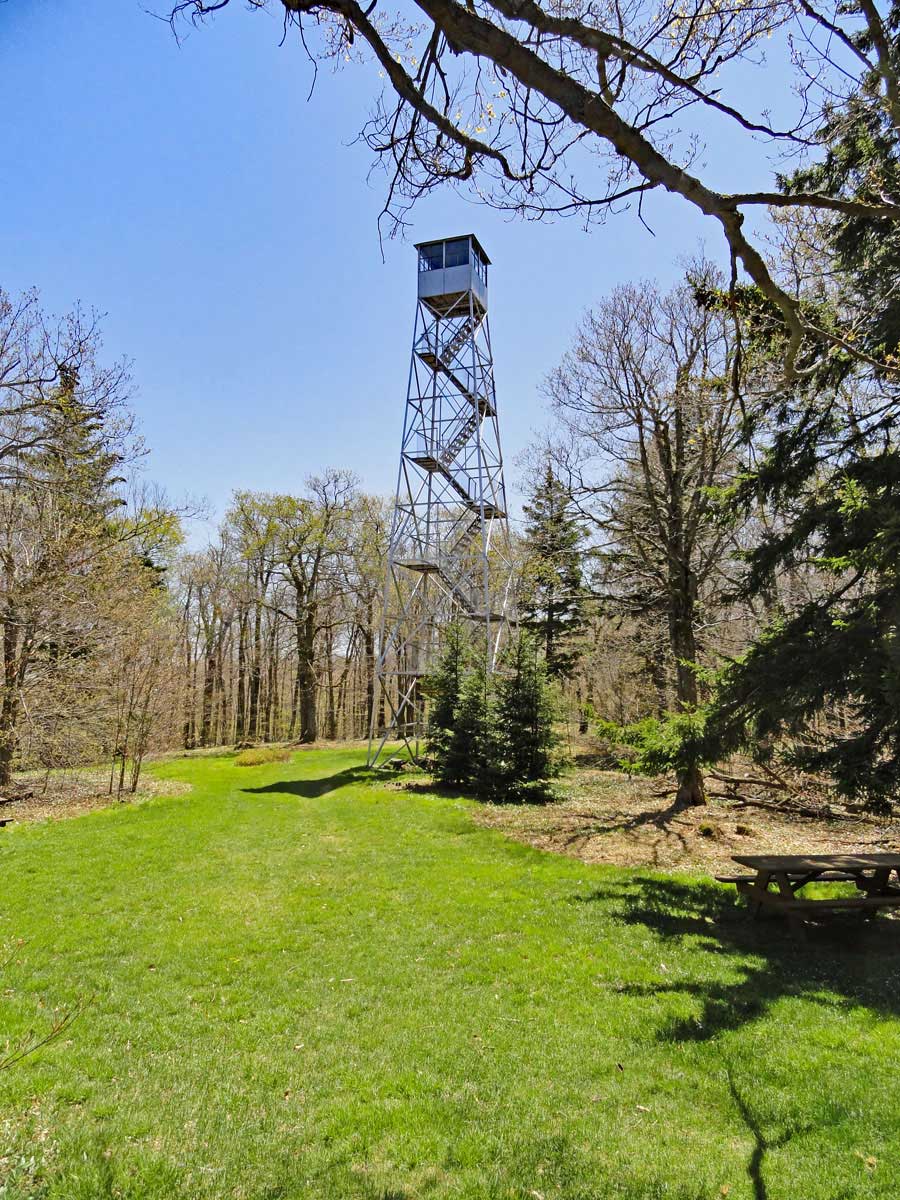 view from Red Hill Fire Tower