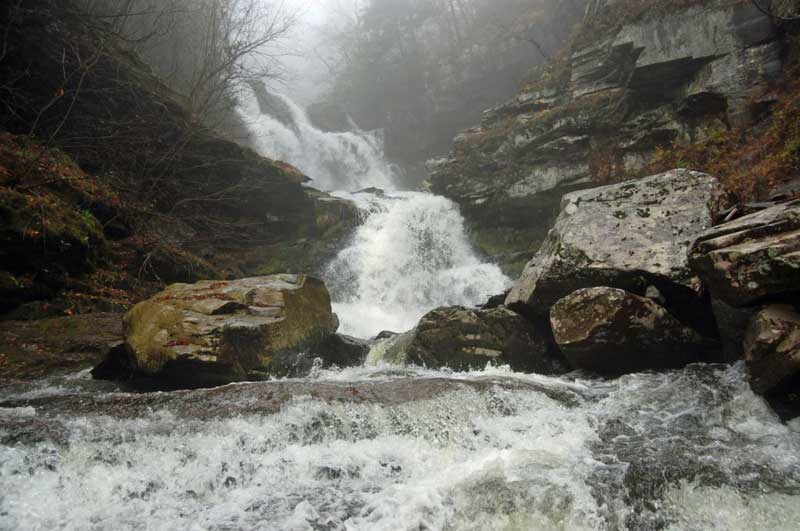 Drawing of the Five Cascades