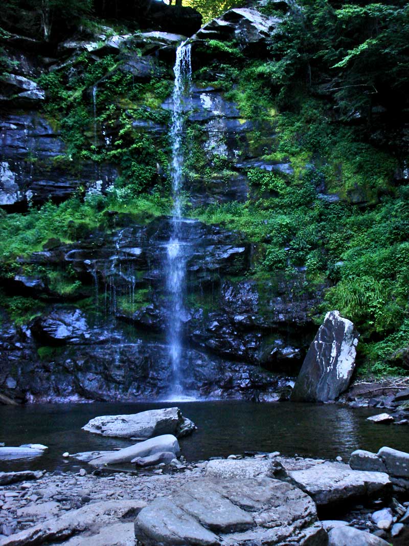 Old Mill Falls in Platte Clove in the catskill mountains