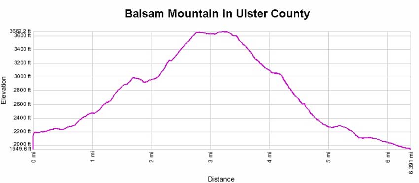 Balsam Mountain elevation profile