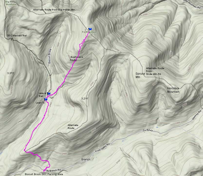 Balsam Mountain GPS map