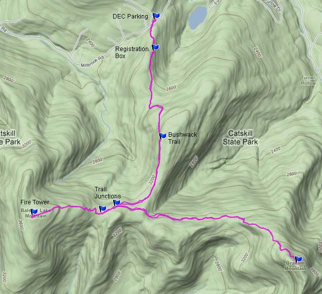 Graham Mountain GPS map