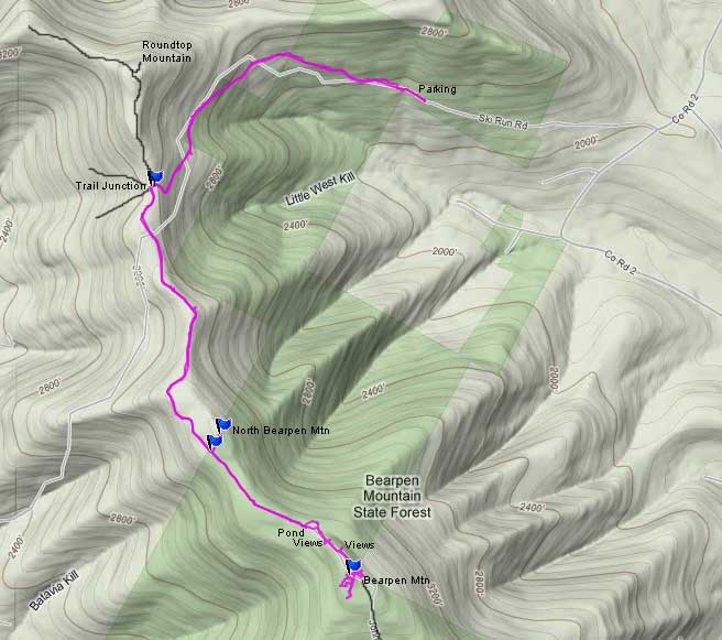 Balsam Mountain GPS map