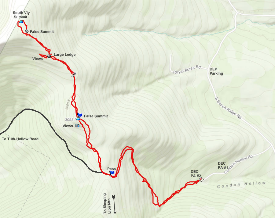 south vly detail map