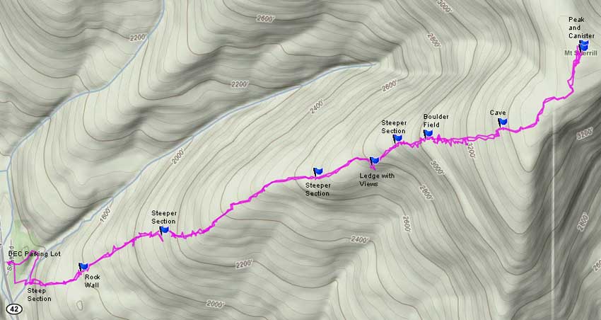 Sherrill Mountain GPS map