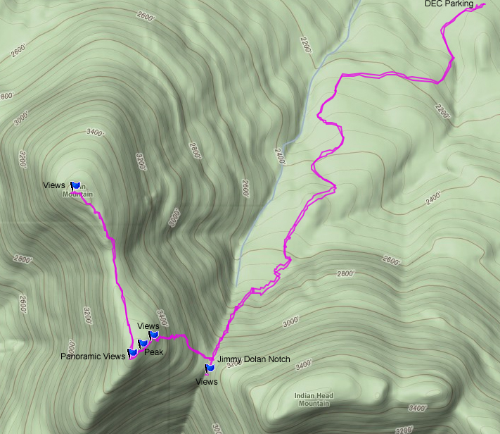 Twin Mountain GPS map