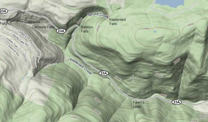 map of kaaterskill creek