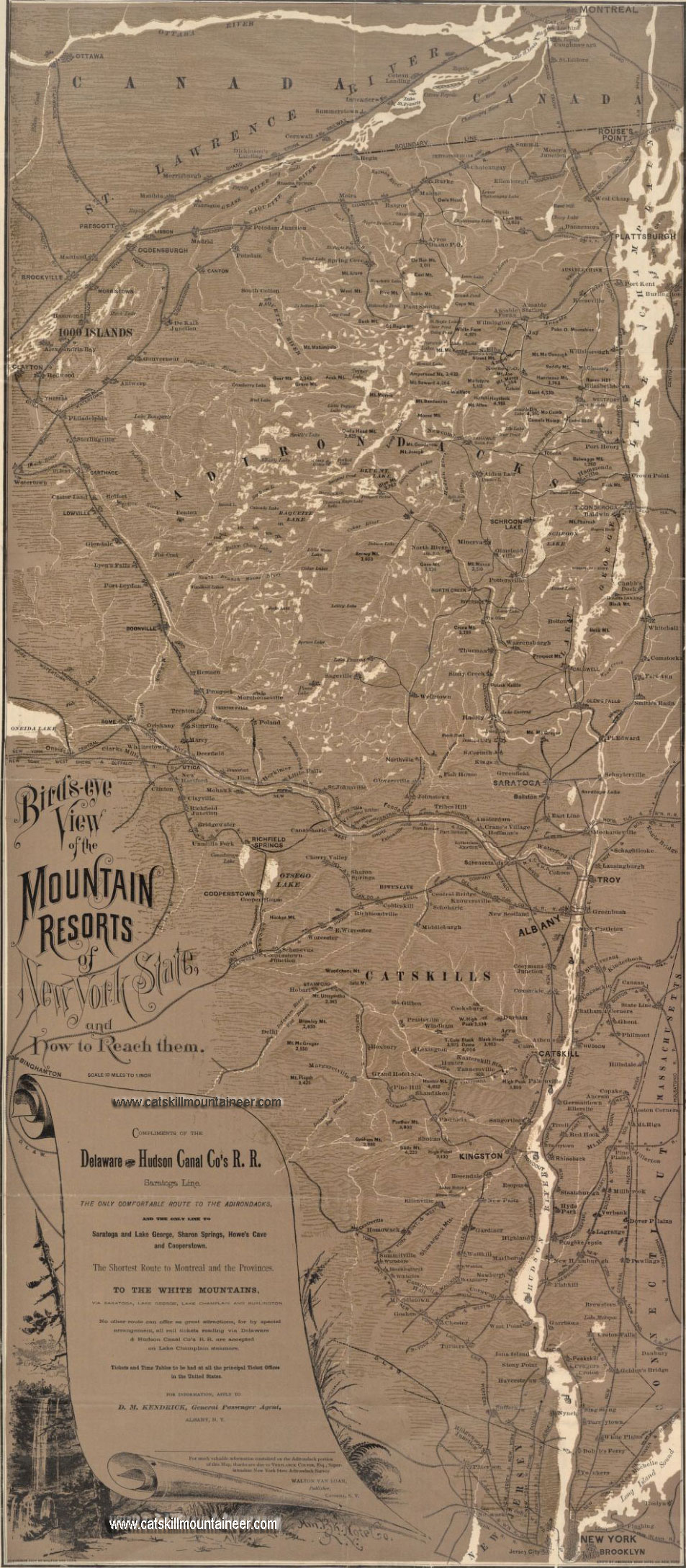 walton van loan map of rail roads 1892