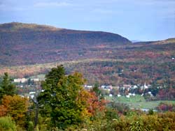 Fall foliage in the catskill mountains