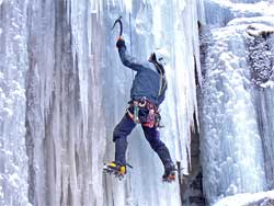 ice climbing accident on rt 214 in Hunter NY