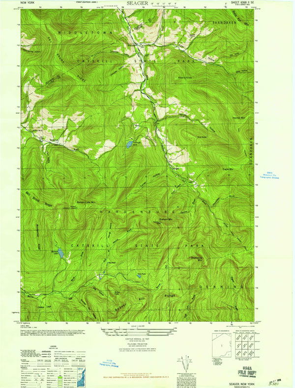usgs top map of Seager quad